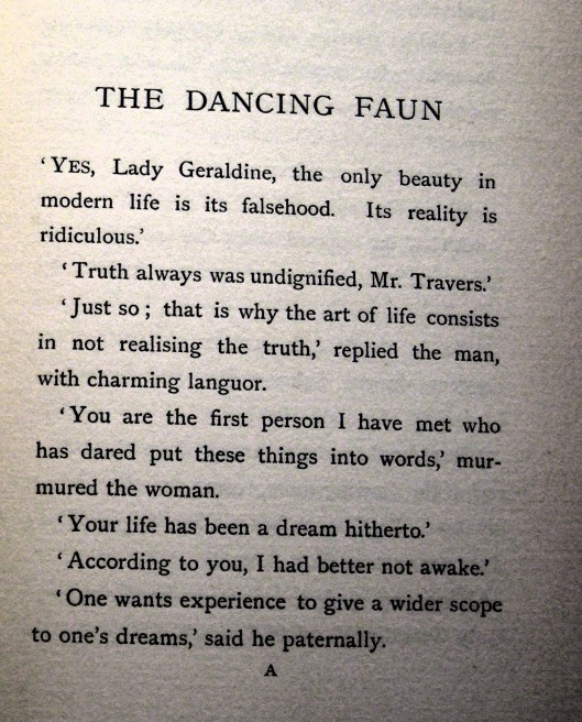The Dancing Faun text